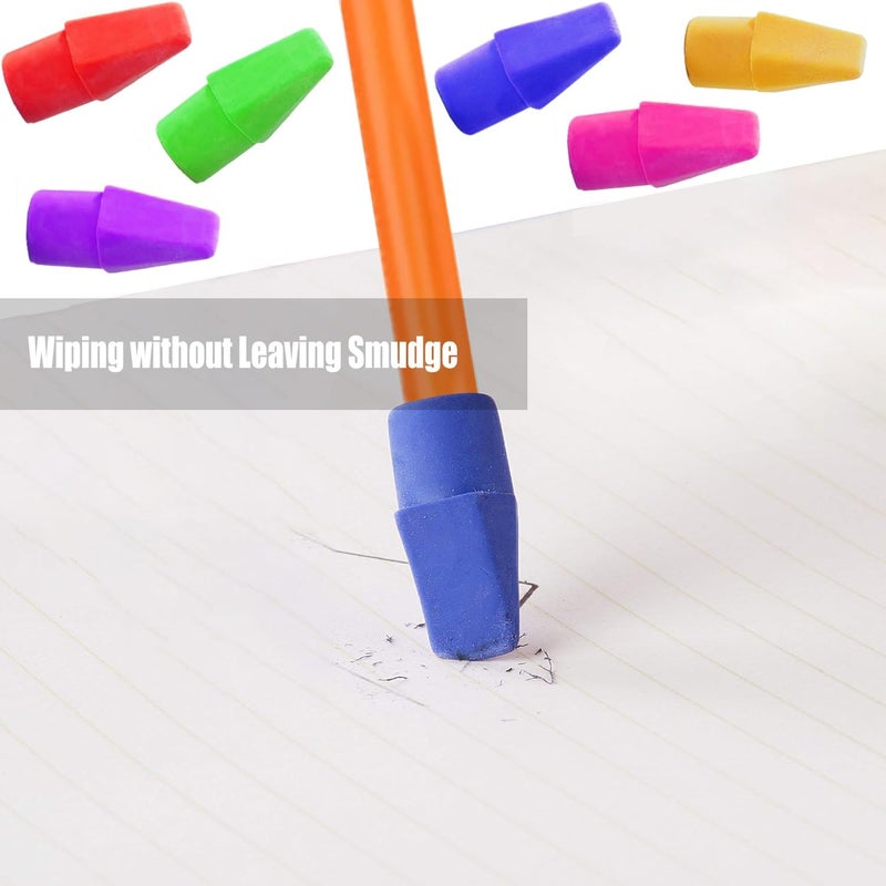 Mineweii Pencil Top Eraser,150 Pack 8-Color Cap Erasers for Pencil Toppers Eraser Supplies for School and Office (Vibrant, 150 Pack) - Image 4